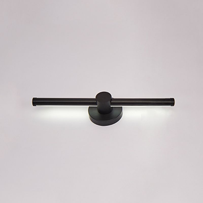 Metalen lineaire wandlicht SCONCES LED HEDENDAAGE WANDELEMUST LICHTBRIJFTE IN ZWART