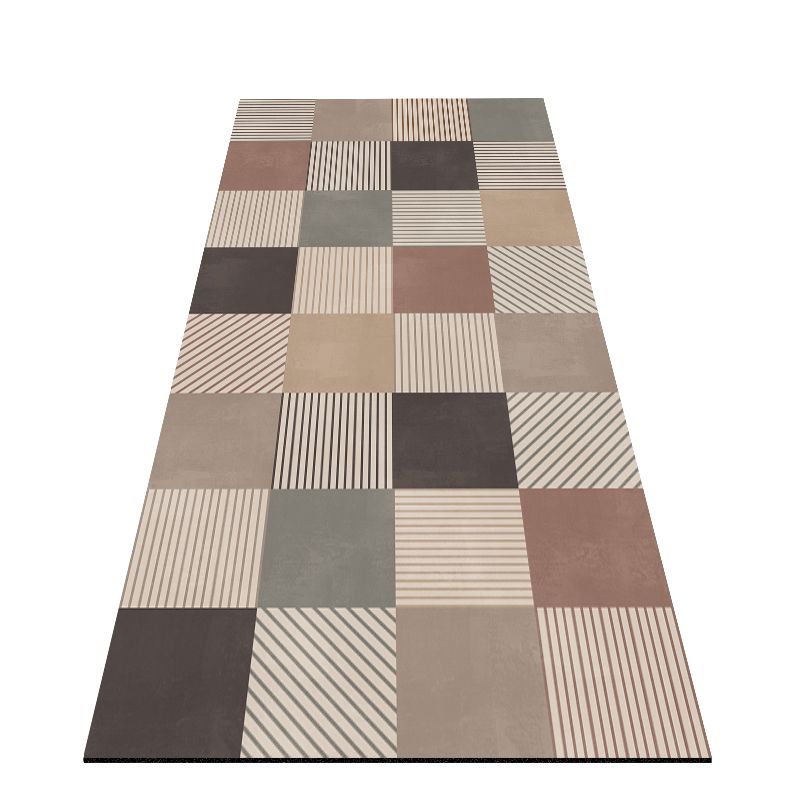 Casual Geometric Pattern Carpet Polyester Rug Stain Resistant Indoor Rug for Home Decoration