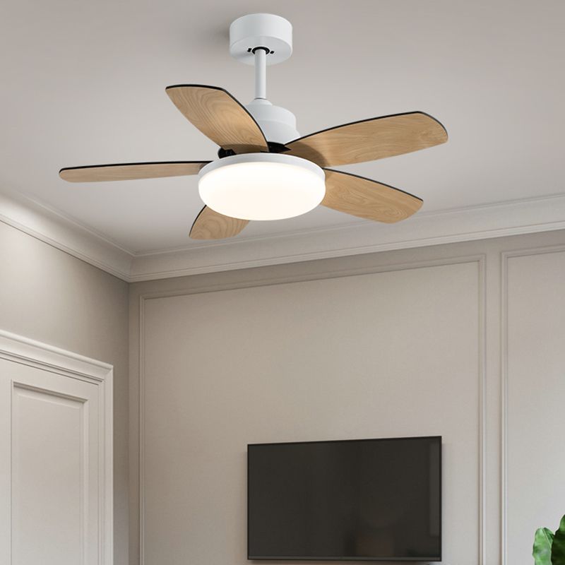 Ventola del soffitto rotondo leggero in stile children 1 1 lampadina a LED LED per camera da letto