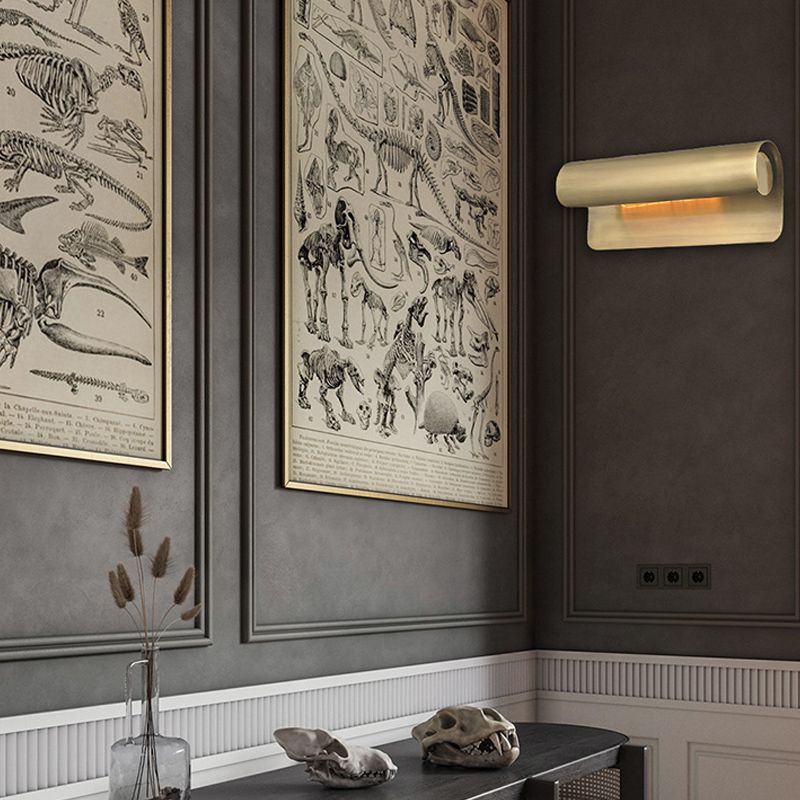 10 "/19,5" de largeur métallique en laiton de monture en laiton courbe 1/2 tampon Colonial Ponce Lightture pour la chambre