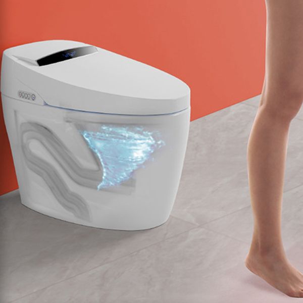 Modern Heated Seat Flush Toilet Floor Mount White Toilet with Toilet Seat