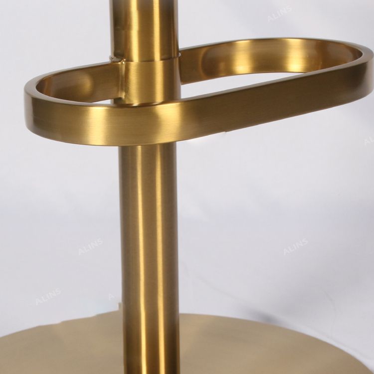Gold Legs Glam Bar Stools Living Room Upholstered Counter Chair