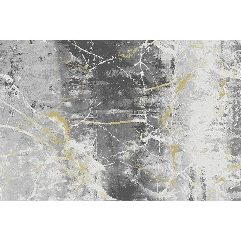 Contemporary Abstract Pattern Rug Multi-Color Polypropylene Indoor Rug Non-Slip Backing Pet Friendly Area Carpet for Room