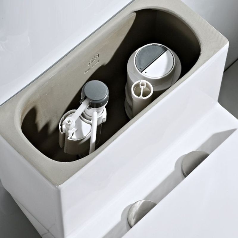 Modern White Ceramic Flush Toilet Floor Mount Urine Toilet for Washroom