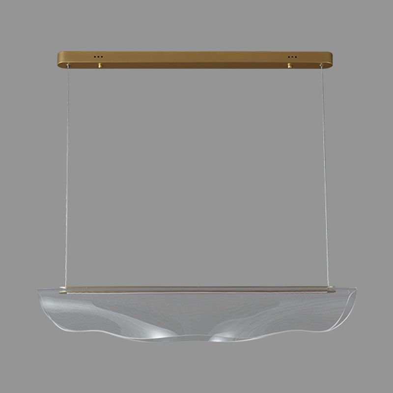LED Island Lamp Modern Simple Island Hanging Light with Acrylic Shade for Dining Room