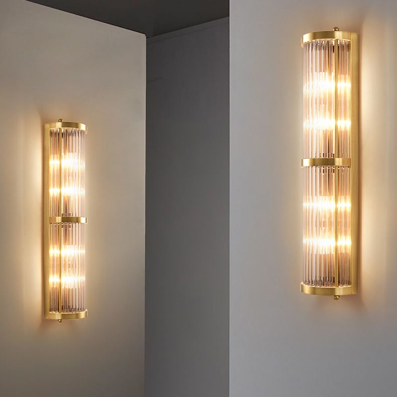 Crystal Linear Wall Sconce Lights Modern Multi Lights Multi Lights Lampes murales