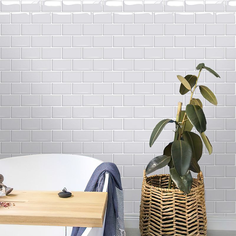 Square Peel & Stick Tile Water Resistant Subway Tile for Kitchen Backsplash