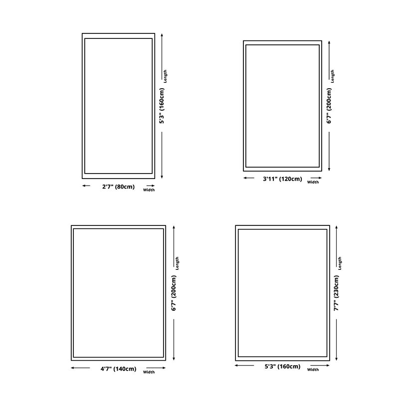 Grey Modern Area Rug Polyester Geometric Pattern Area Carpet Stain Resistant Rug for Bedroom