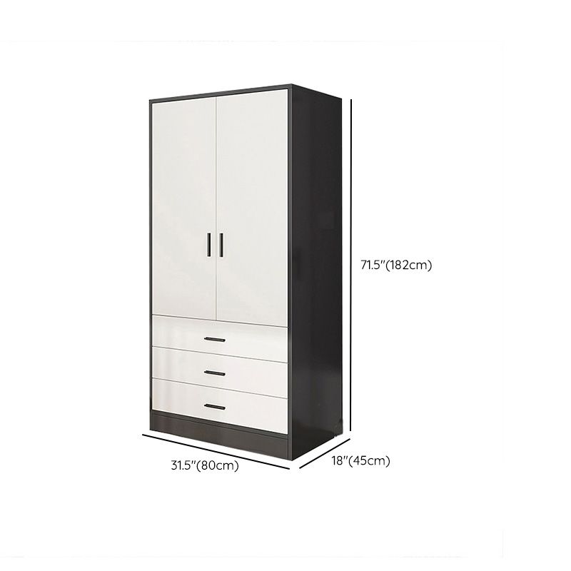 Rectangular Wardrobe Cabinet Modern Simple Wooden Wardrobe Closet