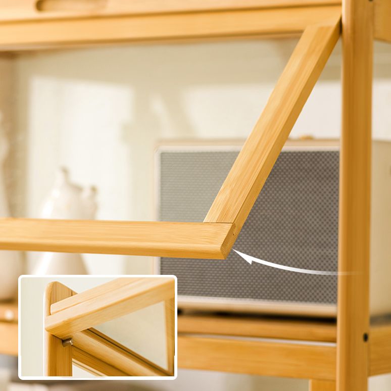 27.6" W Rectangle Accent Cabinet, Contemporary Chest in Natural/Gray