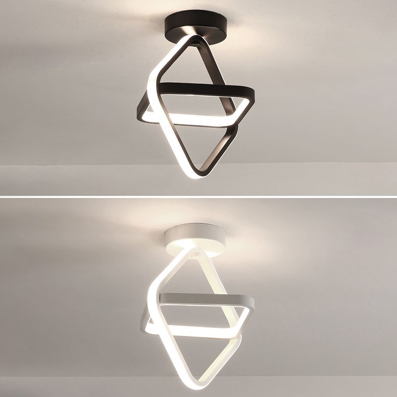 Geometrische lijnen Eenvoud LED-plafondlamp Scandinavische stijl Mini-slaapkamer Gangpad Inbouwverlichtingsarmatuur