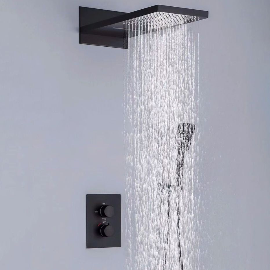 Shower System Wall Mounted Massage Jet Adjustable Spray Pattern Shower Trim