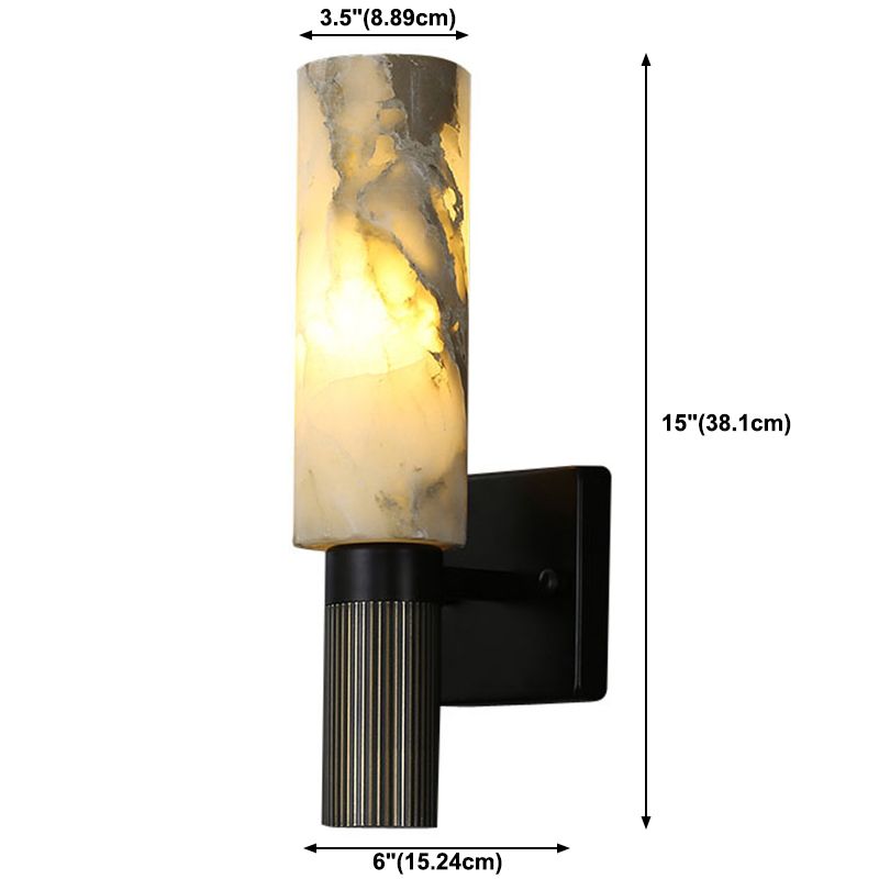 Moderne Marmorwandleuchten Ein-Bulb-Wandleuchte für Schlafzimmer Wohnzimmer
