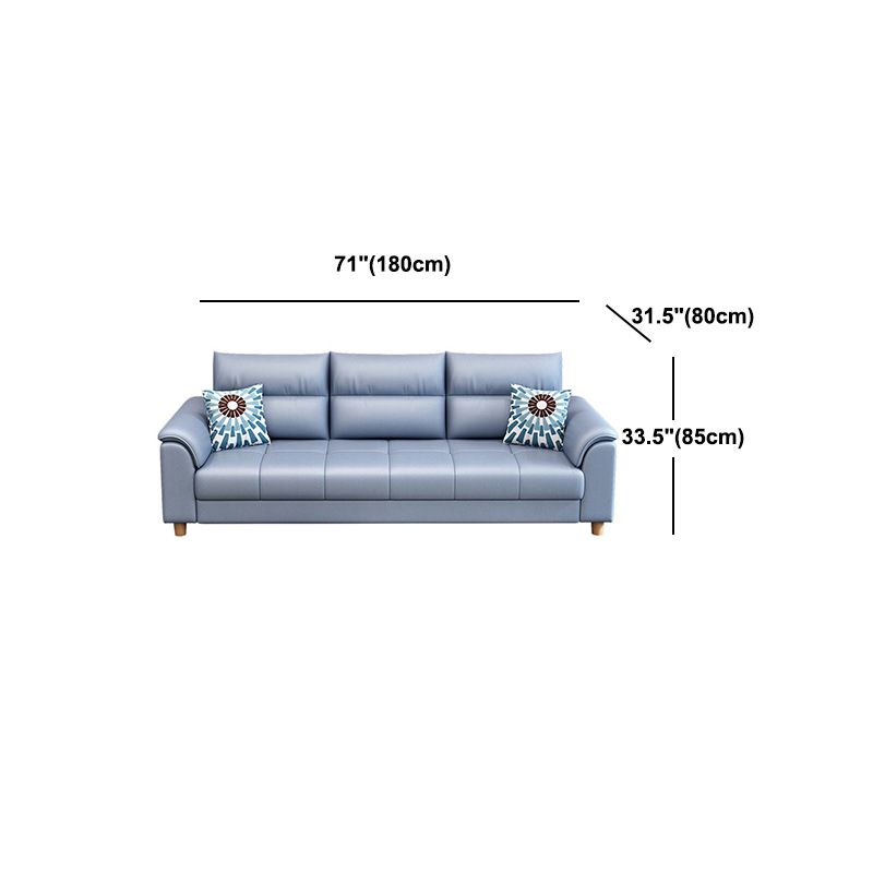 Fabric Cushion Back Sectional Sofa 33.46"High Cushion Back Sofa with Storage