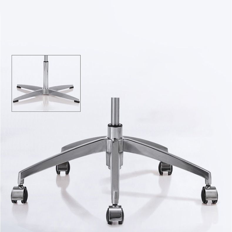 Modern Armless Office Chair Swivel Height-adjustable Chair with Wheels