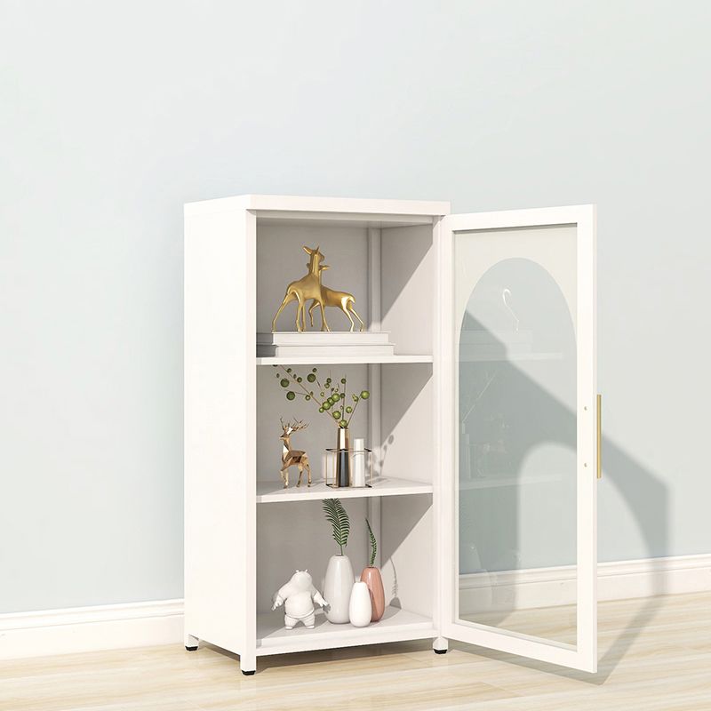 39.96"H Bookshelf Scandinavian Bookcase for Home Office with Door