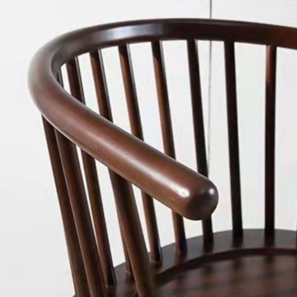 Arm Dining Chairs Modern Oak Wood Side Chairs for Dining Room