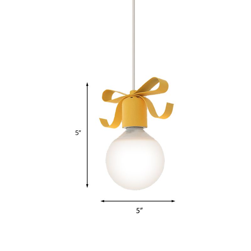 1 Kopf offener Glühbirnen Anhänger Licht mit Schüssel Kinder Metall Hanging Light für Küchenkorridor