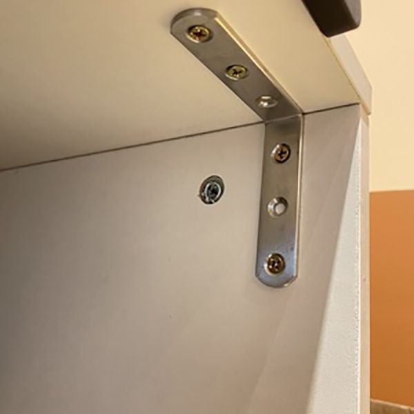 Modern Engineered Wood Bookcase Closed Back Standard Book Shelf for Living Room