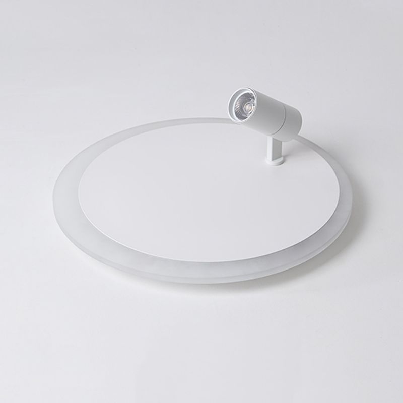 Plafonnier encastré à LED blanc, luminaire de plafond simple avec spots