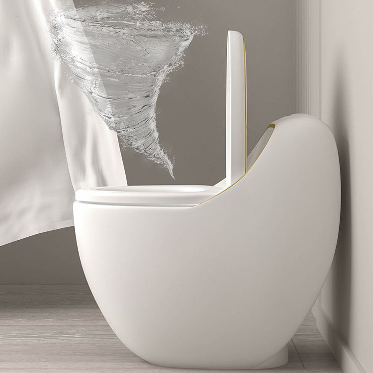 Siphon Jet Toilet Bowl Floor Mounted All-In-One Urine Toilet