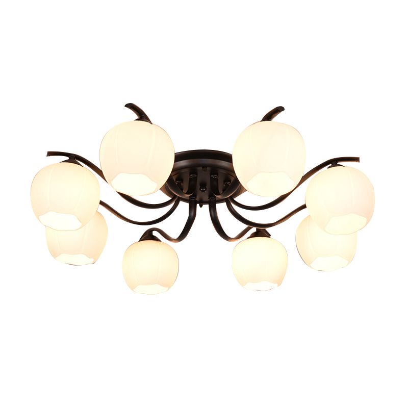 Sputnik Semi Flush Mount Minimalist Glass Semi Flush Light Fixtures