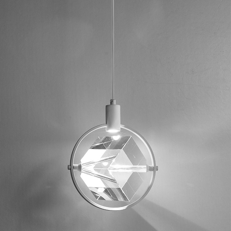 Crystal Hanging Light Modern Style Pendent Lighting Fixture for Sitting Room