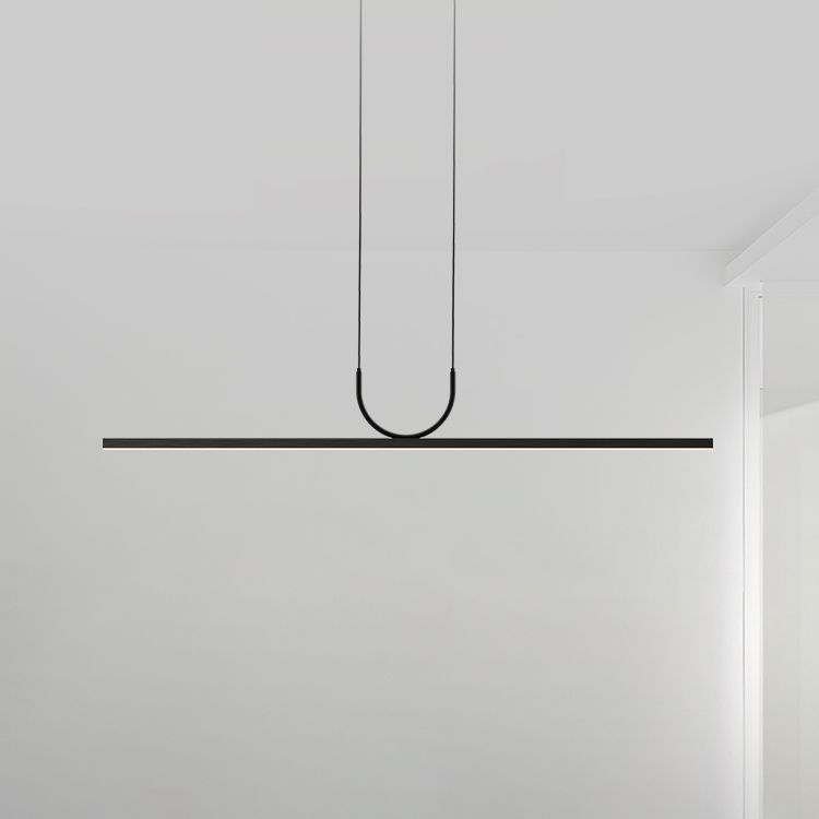 LED Simple Island Hanging Light Modern Island Light with Acrylic Shade for Dining Room