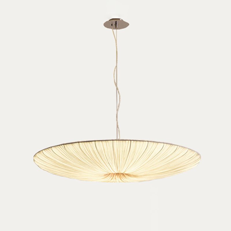 Zijderonde Suspensie Verlichtingsarmatuur Modern beige hangend licht voor woonkamer