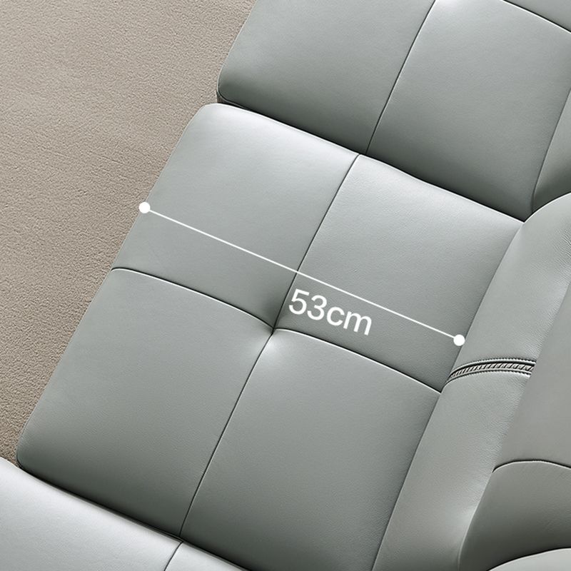 Flared Arm Sectional Sofa Contemporary Faux Leather Sectional Sofa Set