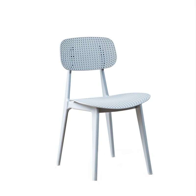 Contemporary Side Chair Plastic Open Back Dining Room Chair for Dining Room