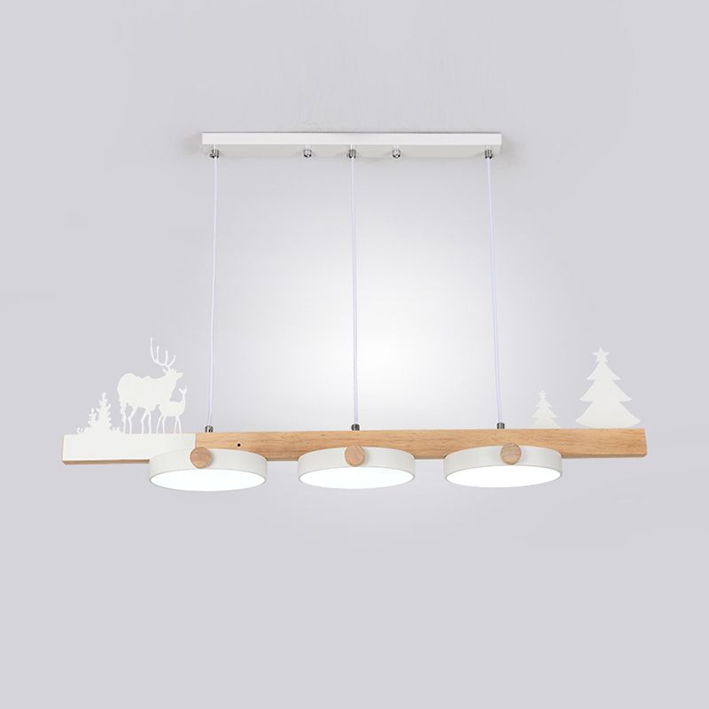 Contemporary Island Light Colorful LED Pendant Lighting Fixture for Dining Room