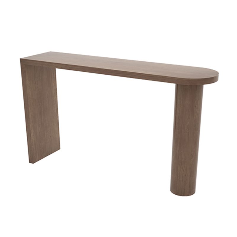 Modern Living Room Solid Wood Double pedestal Bar Dining Table