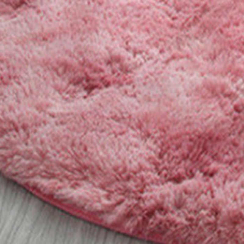 Round Tie dye Simple Carpet Polyester Shag Rug Non-Slip Backing Indoor Carpet for Home Decoration