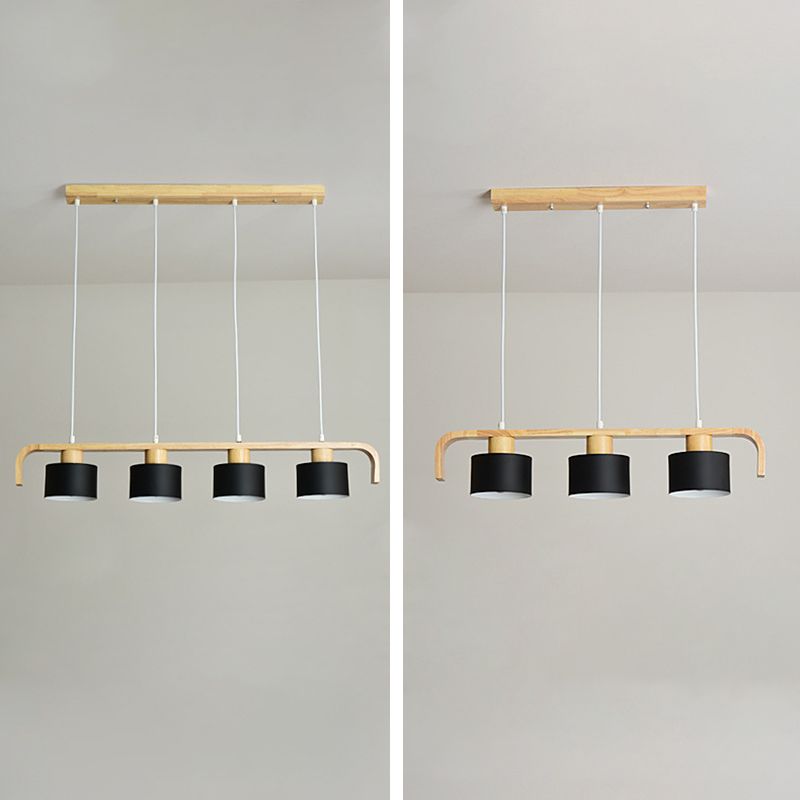 Moderno isola a sospensione a soffitto in legno colore della stanza per interni