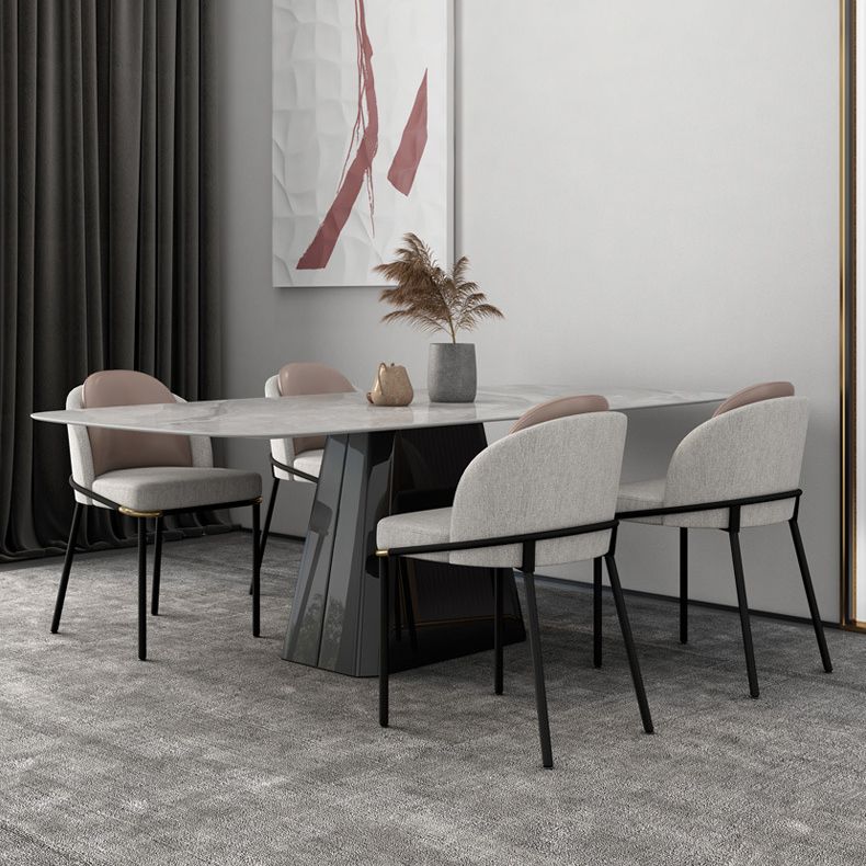 Modern Sintered Stone Dining Table Set 1/5/6/7 Pieces Dining Set for Home Use