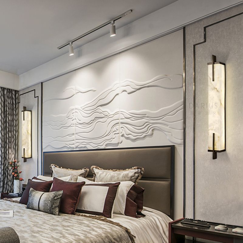 Contemporary Metal Wall Sconce Lighting Geometric Shape Wall Lamp for Living Room