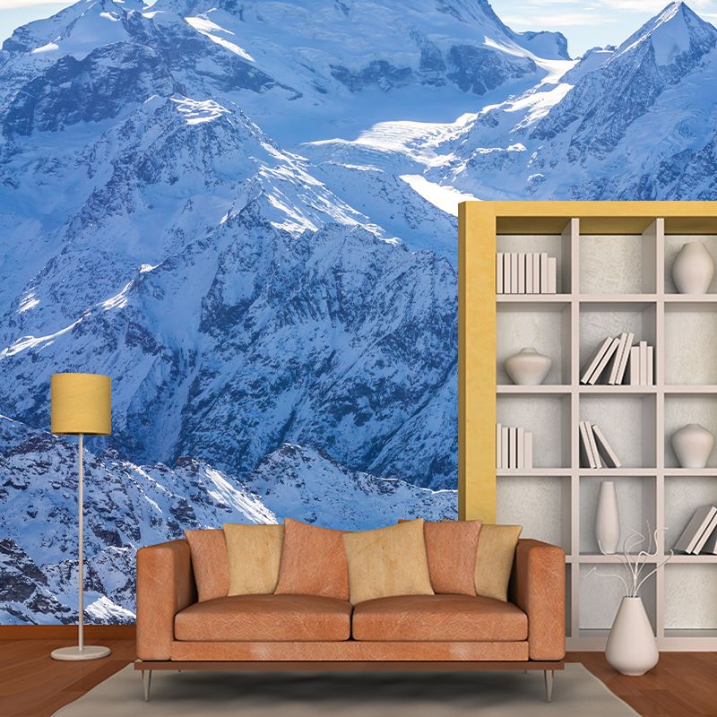 Whole Tortuous Mountain Road Murals Stain Proof Modernist Living Room Wall Decor
