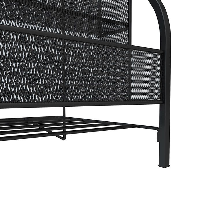 Metal Ladder Bookcase Scandinavian Style Closed Back Book Shelf