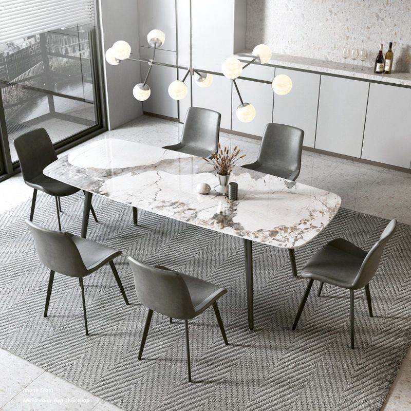 Modern Sintered Stone Dining Rectangle Table Set 1/4/5/7 Pieces Dining Set