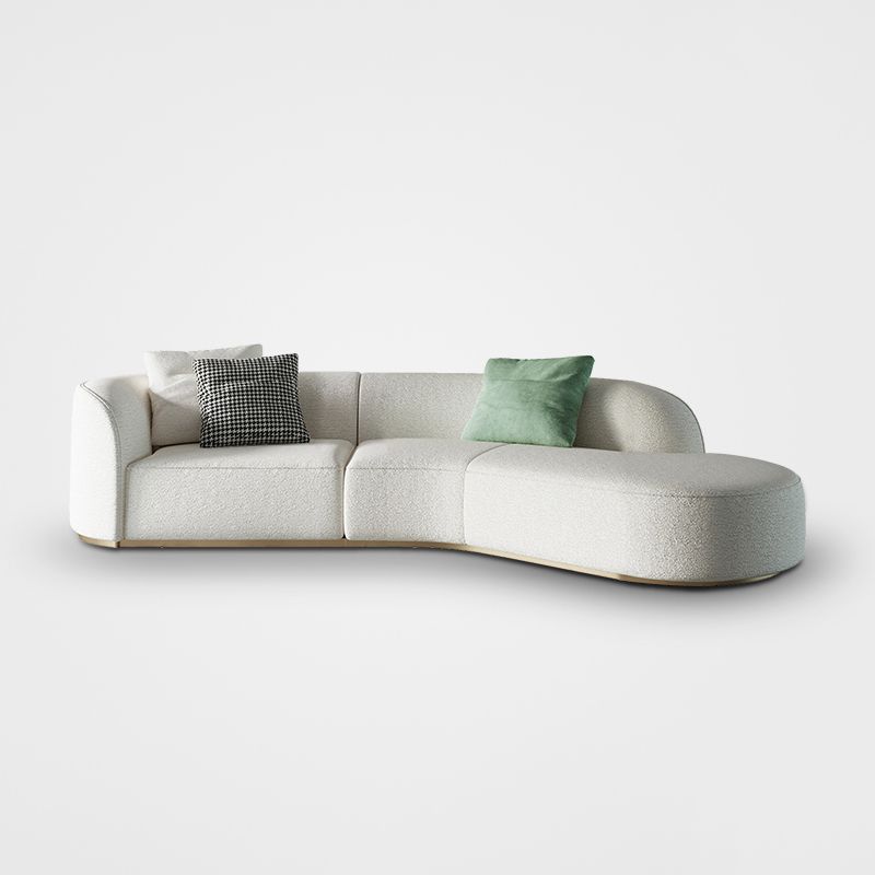 Ultra-Modern Polyester Blend Tight Back Sofa 27.56"High Tuxedo Arm Sofa