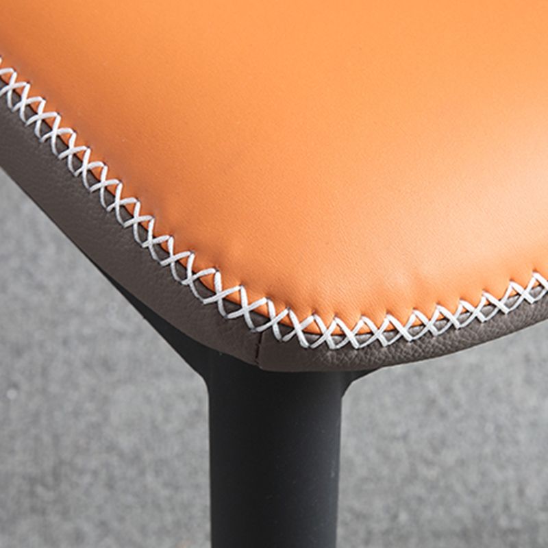 Wingback Side Chairs Faux Leather Kitchen Dining Armless Chairs