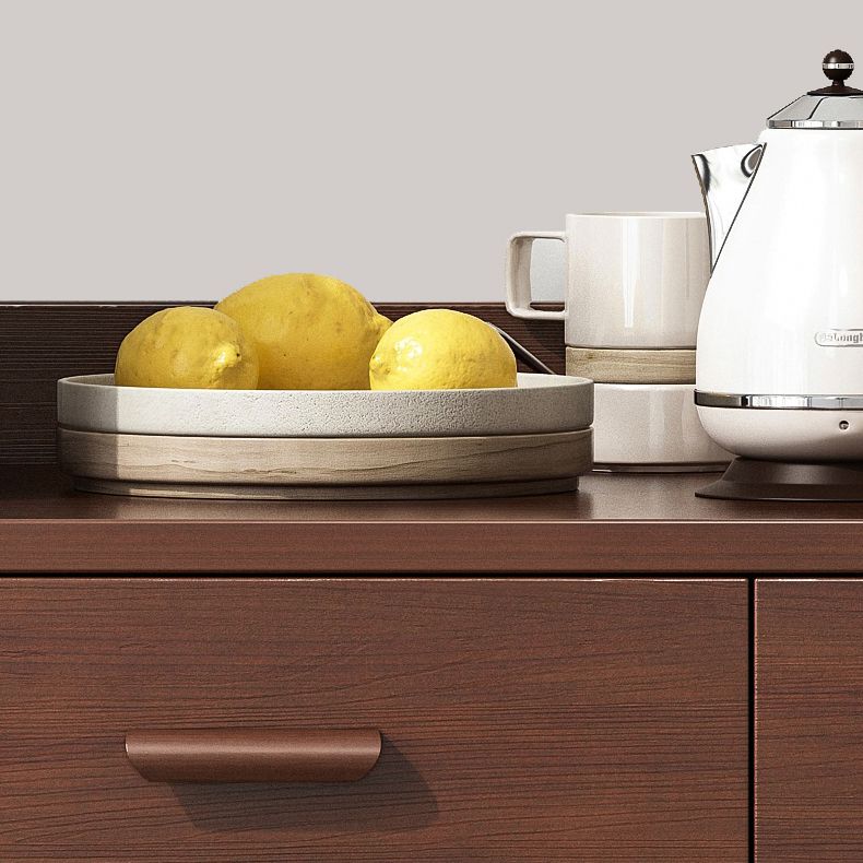 Wood Living Room Sideboard Cabinet Modern Credenza with Storage and Drawer