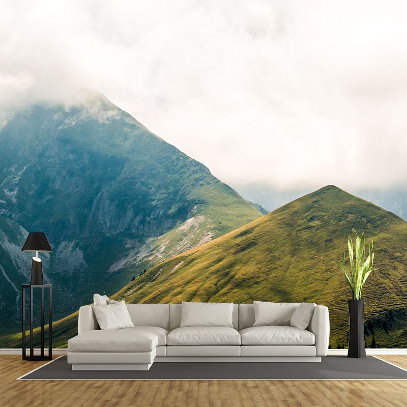 Steep Mountain Wall Covering for Accent Wall Water Resistant, Made to Measure