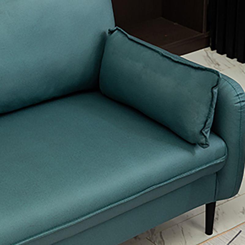 Faux Leather Cushions Sofa 3-Seat Contemporary 30.7" High Sofa
