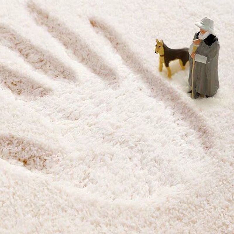 Simplicity Zebra Print Rug Polyester Carpet Non-Slip Backing Area Rug for Living Room