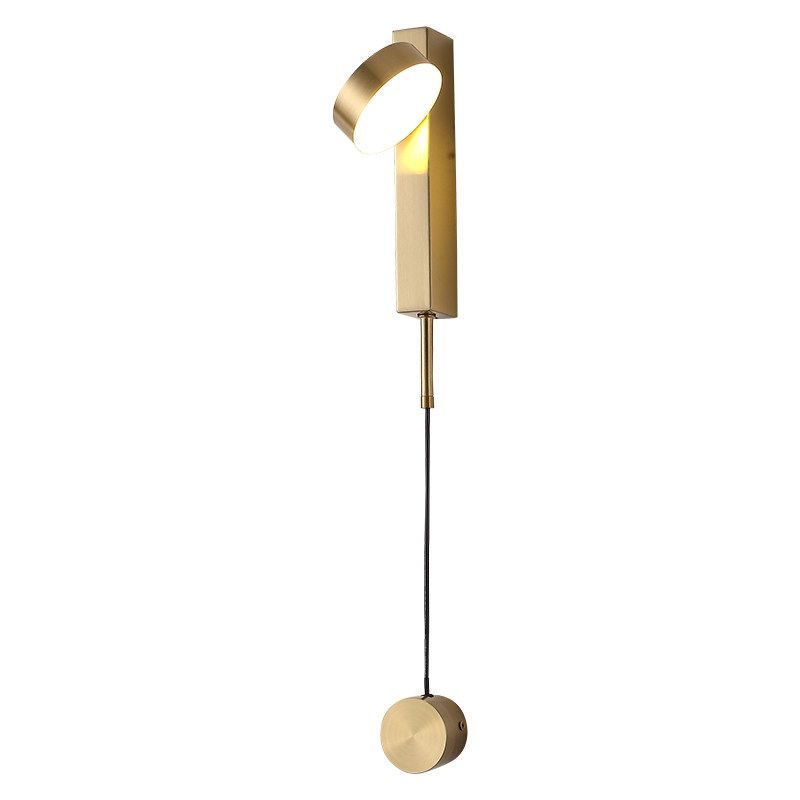 Nordic Style Metal Wall Light Geometric Rotatable LED Wall Sconce for Living Room