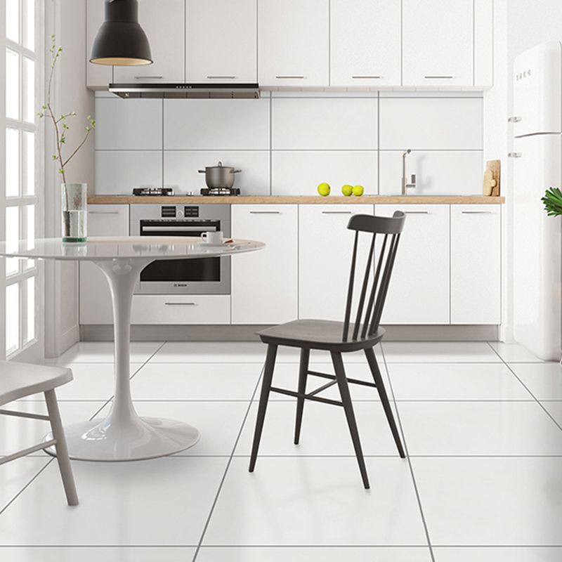 Square Ceramic Straight Edge Singular Tile No Pattern Bathroom Floor