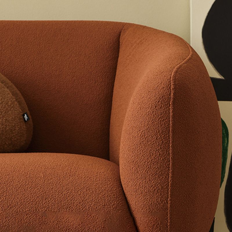 Wool Tuxedo Arm Sofa 31.49" Wide Modern Sofa for Living Room