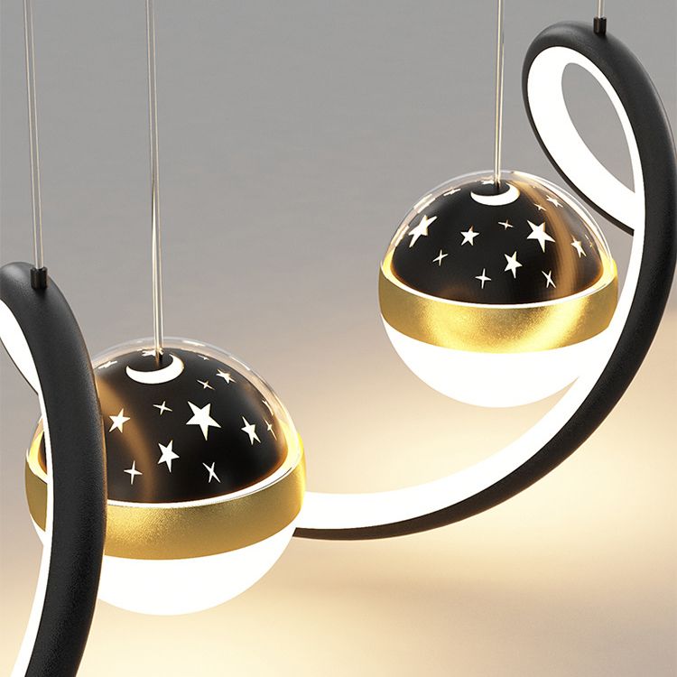 Modern Hanging Ceiling Light Metal 3 Light Pendant Lighting Fixtures for Dining Room